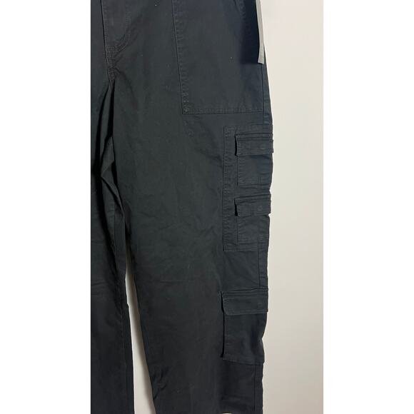 Black Wide-Leg Utility Cargo Pants Wild Fable Size XL - Picture 5 of 8